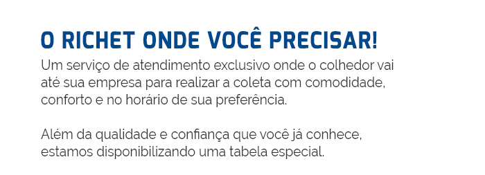 Richet - Coleta Domiciliar