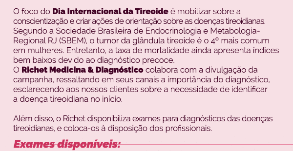 Dia Internacional da Tireoide
