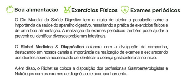 Richet - Dia Mundial da Saúde Digestiva