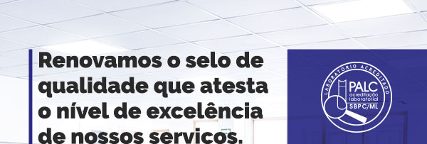 Renovamos o selo de qualidade que atesta o nível de excelência de nossos serviços.