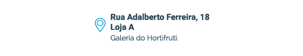 Rua Adalberto Ferreira, 18 Loja A. Galeria do Hortifruti.