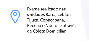 exames realizados em barra leblon tijuca copacabana recreio niteroi domiciliar