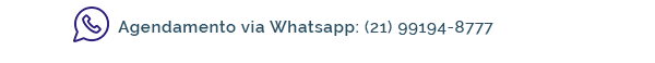 Agendamento via Whatsapp: (21) 99194-8777.