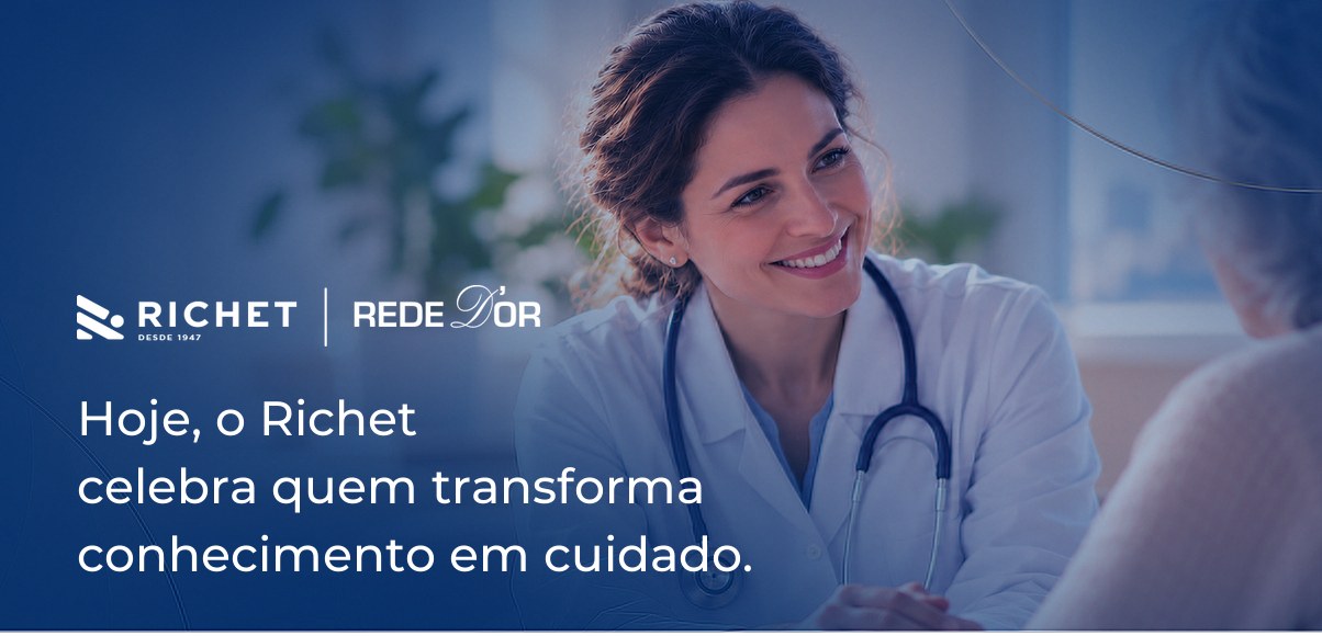 Hoje, o Richet celebra quem transforma conhecimento em cuidado